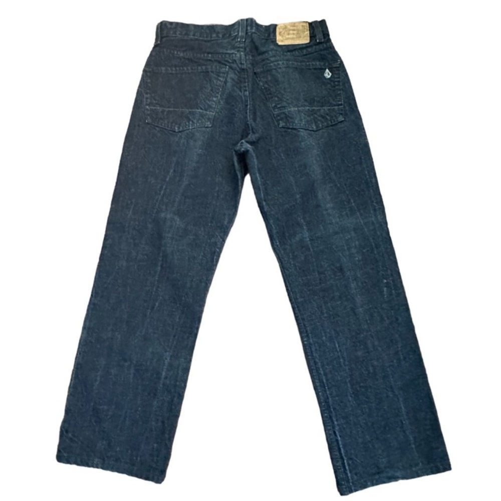 Volcom Zip Relaxed Fit Men's Denim Jeans, Dark Blue, Size 32 x 34 - Picture 2 of 12